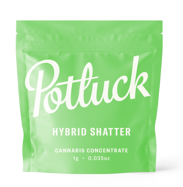 Potluck - Hybrid Shatter - cannabis Concentrate | CannaBlossom Canada