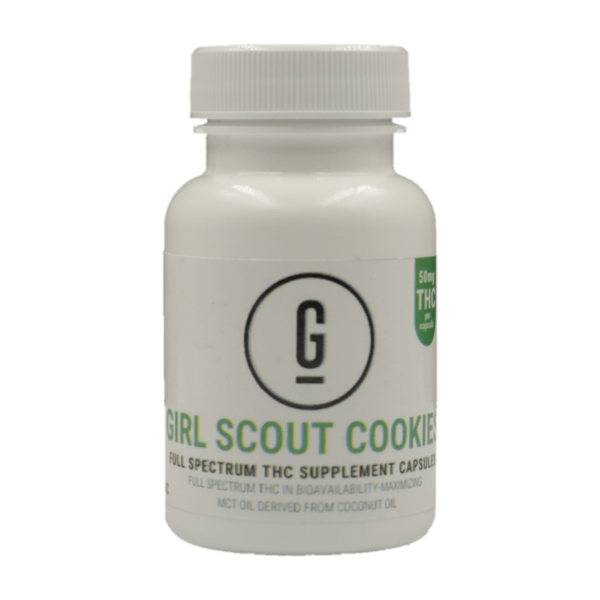 GRASS – THC Capsules – Girl Scout Cookies – 50mg | CannaBlossom Canada