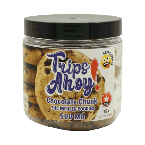 Trips Ahoy – Chocolate Chunk THC Infused Cookies – 500mg | CannaBlossom Canada