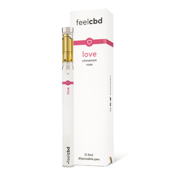 FeelCBD – Love – Dispsable CBD Vape Pen 0.5ml | CannaBlossom Canada