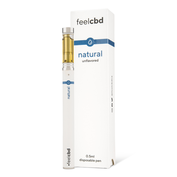 FeelCBD – Natural – Disposable CBD Vape Pen 0.5ml | CannaBlossom Canada