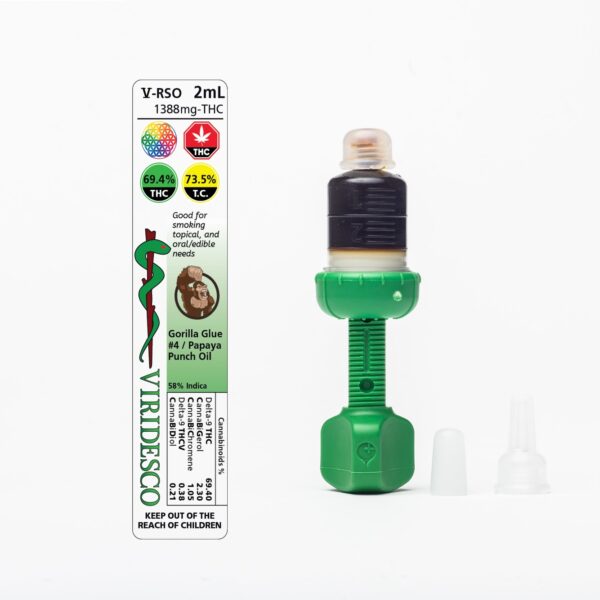 Viridesco – THC / RSO – Gorilla Punch – 2ml | CannaBlossom Canada