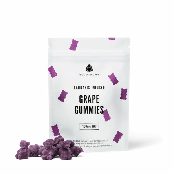 Buudabomb – Grape Gummies 100mg THC | CannaBlossom Canada