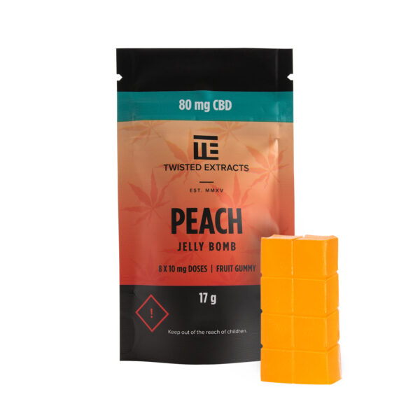 Twisted Extracts – Peach Jelly Bombs – CBD | CannaBlossom Canada