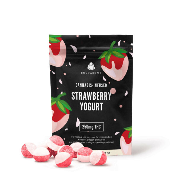 Buudabomb – Strawberry Yogurt Explosion – 250mg THC | CannaBlossom Canada