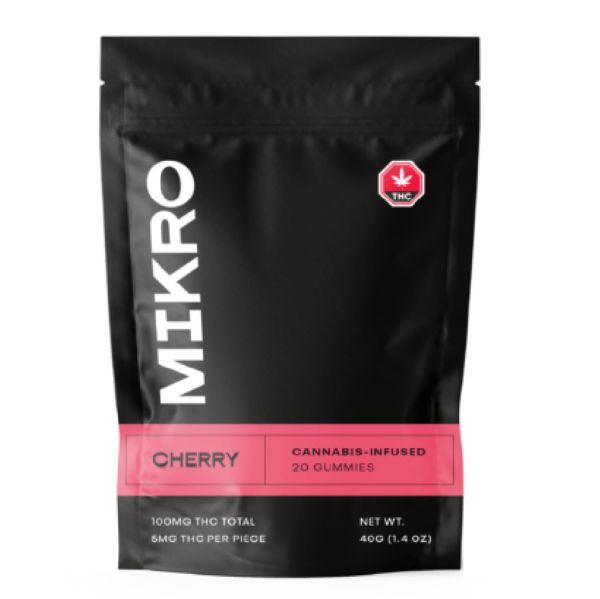 Mikro – THC Gummies – 100mg THC – Cherry | CannaBlossom Canada