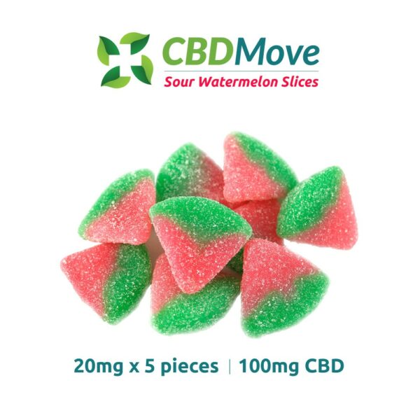 CBD Move – CBD Gummies – Watermelon – 100mg CBD | CannaBlossom Canada