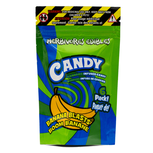 Herbivores Edibles – Banana Blasts Gummies | CannaBlossom Canada