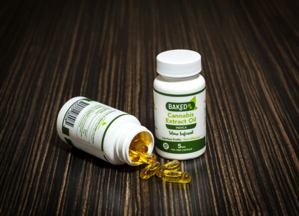 Baked Edibles -Indica Cannoil Capsules 5mg | CannaBlossom Canada