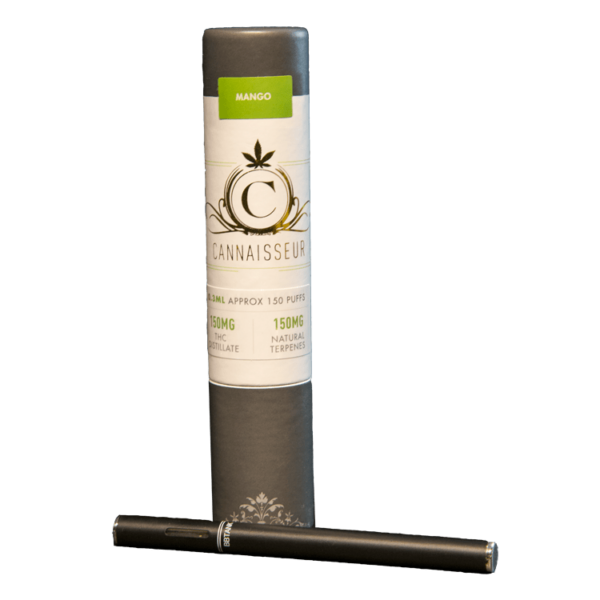 Cannaisseur – Disposable THC Distillate Pen – Mango 0.3ml | CannaBlossom Canada