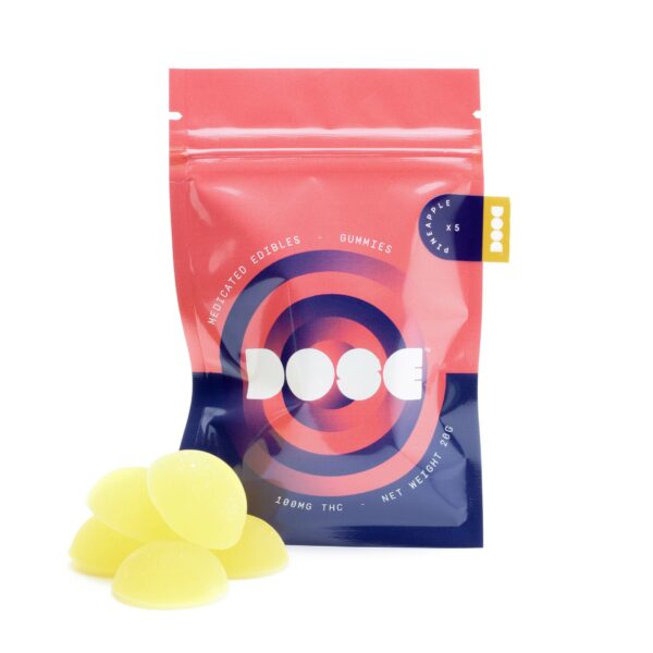 Dose Edibles Gummies – Pineapple | CannaBlossom Canada