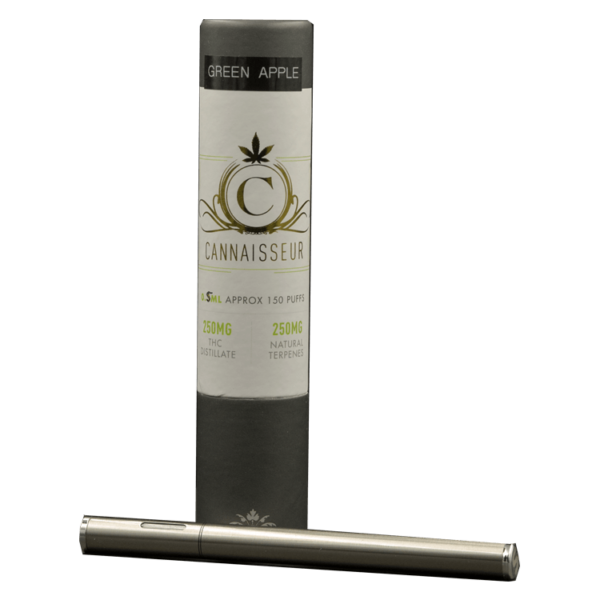 Cannaisseur – Disposable THC Distillate Pen – Green Apple 0.5ml | CannaBlossom Canada