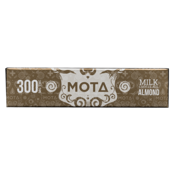 MOTA Edibles – Milk Chocolate Almond Bar – 300mg THC | CannaBlossom Canada