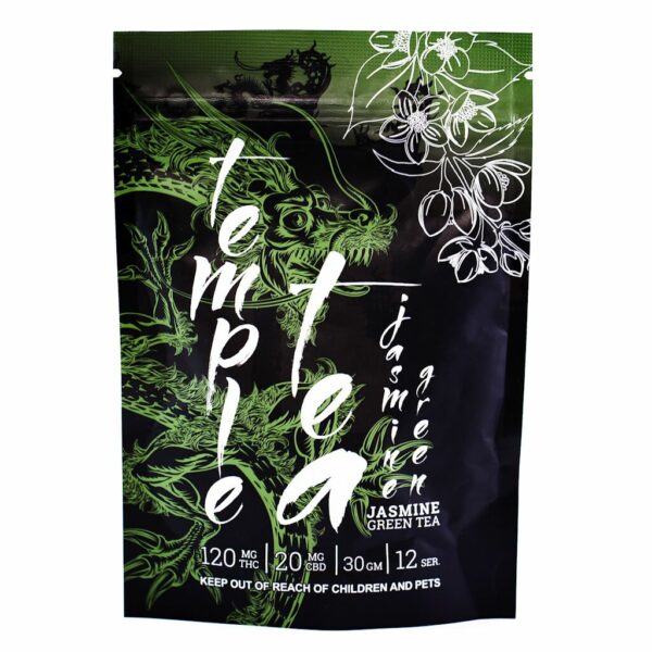 Temple Tea – Jasmine Green Tea – 120mg THC | CannaBlossom Canada