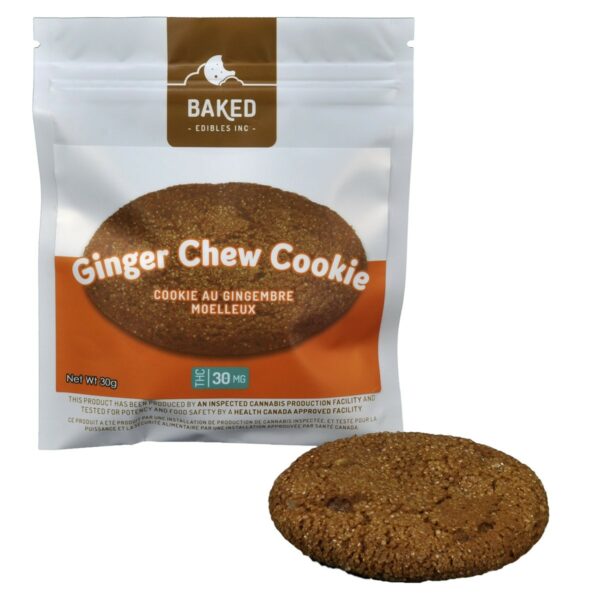 Baked Edibles – Cookie – Ginger Chew 30mg THC | CannaBlossom Canada