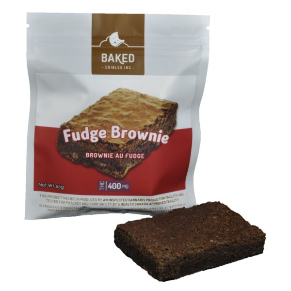 Baked Edibles – Fudge Brownie 400mg THC | CannaBlossom Canada