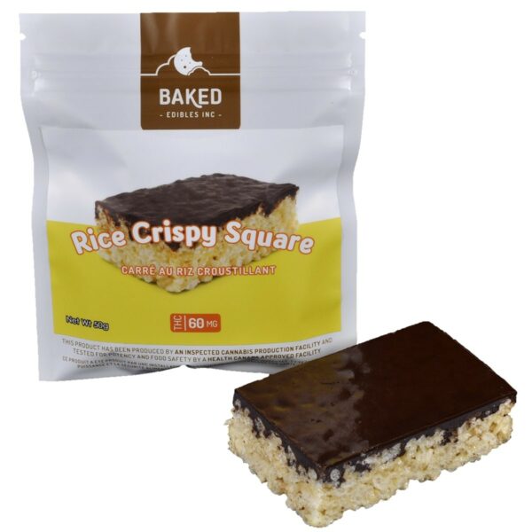 Baked Edibles – Rice Crispy Squares 60mg THC | CannaBlossom Canada