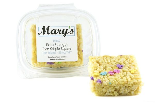 Mary’s Medibles – Extra Strength Rice Krispie Square – 55mg THC (Indica) | CannaBlossom Canada