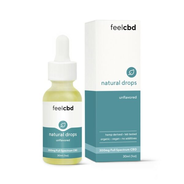 FeelCBD – Natural Drops – CBD Tincture 300mg | CannaBlossom Canada