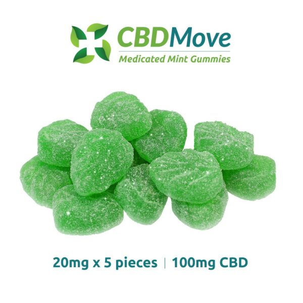 CBD Move – CBD Gummies – Mint Leaves – 100mg | CannaBlossom Canada