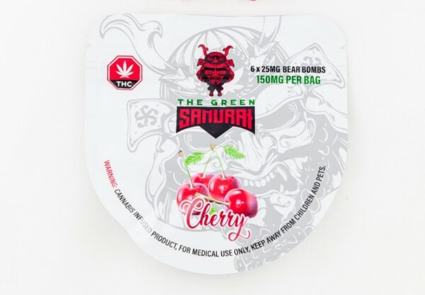 The Green Samurai – Cherry Gummies – 150mg | CannaBlossom Canada