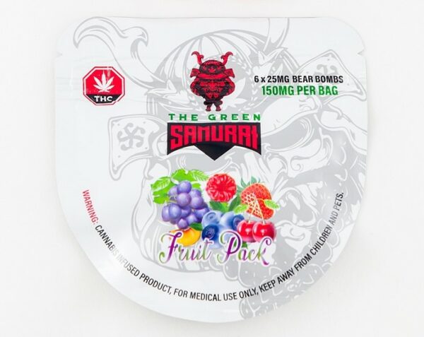 The Green Samurai – Fruit Pack Gummies – 150mg | CannaBlossom Canada