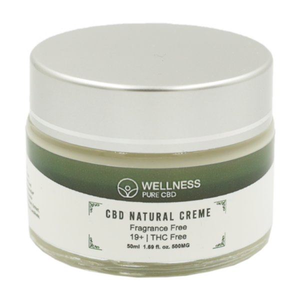 Wellness Pure CBD – Natural Creme – 500mg | CannaBlossom Canada
