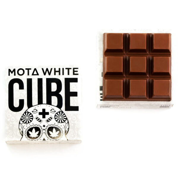 MOTA White Cube – 180mg CBD Milk Chocolate Cube | CannaBlossom Canada