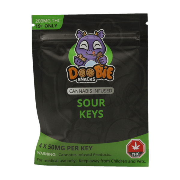 Doobie Snacks – CBD Sour Gummy Bears – 150mg CBD | CannaBlossom Canada