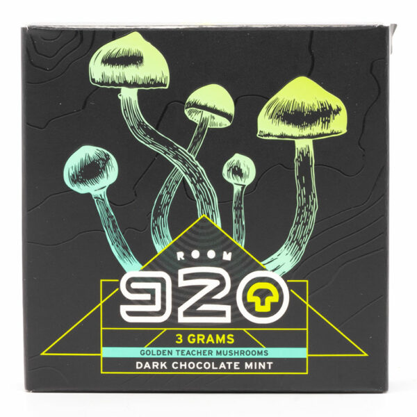 Room 920 – Mushroom Chocolate Bar – Dark Chocolate Mint – 3 grams | CannaBlossom Canada