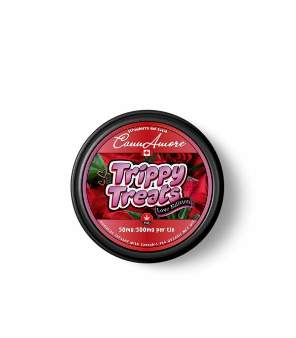 Trippy Treats – Strawberry Guava – CannAmore Love Edition – 500mg THC | CannaBlossom Canada