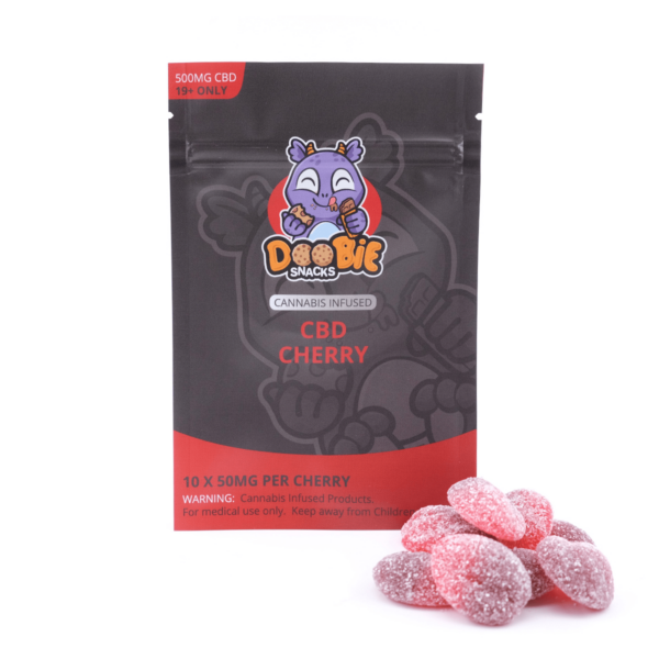 Doobie Snacks – CBD Cherry Gummies – 500mg CBD | CannaBlossom Canada