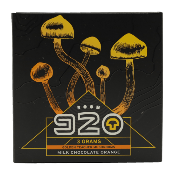 Room 920 – Mushroom Chocolate Bar – Milk Chocolate Orange – 3 grams | CannaBlossom Canada