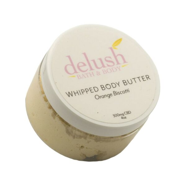 Delush Bath and Body – Whipped Body Butter – Orange Dreamsicle 300mg CBD | CannaBlossom Canada
