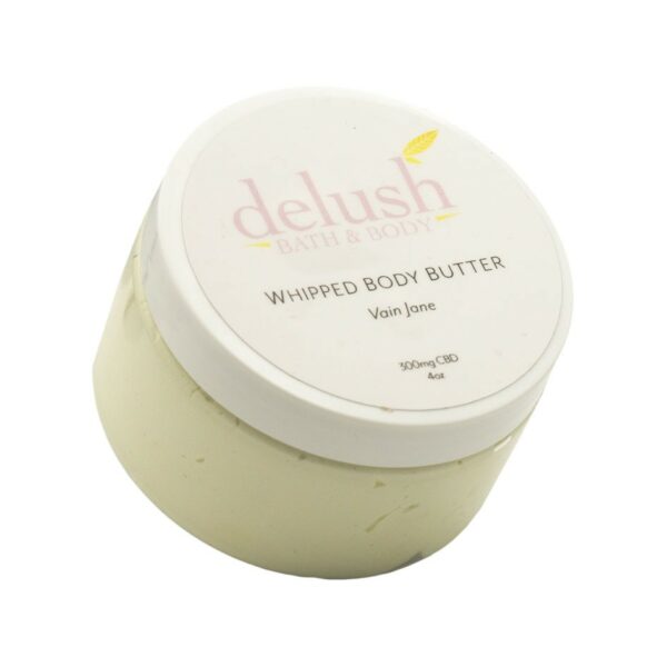 Delush Bath and Body – Whipped Body Butter – Vain Jane 300mg CBD | CannaBlossom Canada