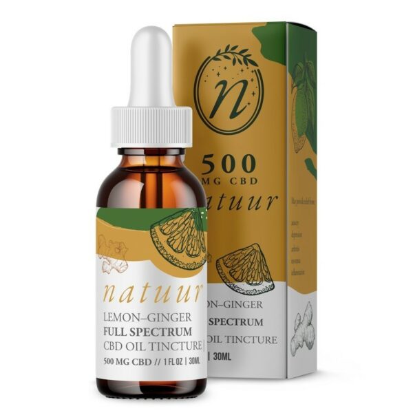 Natuur – Full Spectrum CBD Oil Tincture – Lemon Ginger – 1000mg | CannaBlossom Canada