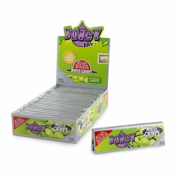 Juicy Jay’s – Hemp Papers (1.25 inch) – White Grape | CannaBlossom Canada