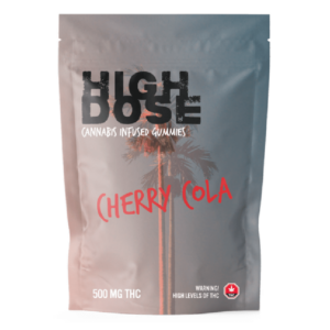 High Dose – cannabis Infused Gummies – Cherry Cola – 500mg/1500mg | CannaBlossom Canada