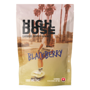 High Dose – cannabis Infused Gummies – Blackberry – 1000mg/1500mg | CannaBlossom Canada