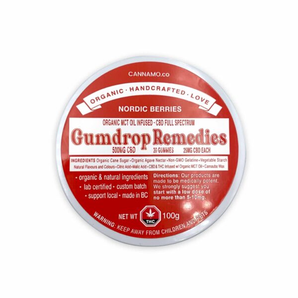 Gumdrop Remedies – Nordic Berries – 500mg CBD | CannaBlossom Canada