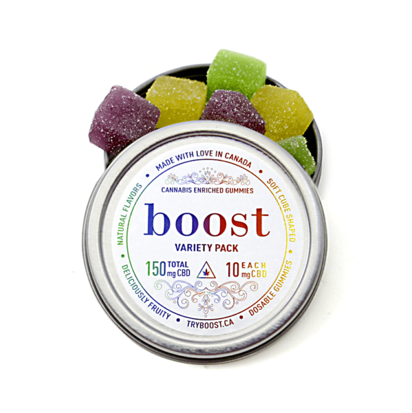 Boost – CBD Variety Pack Gummies – 150mg | CannaBlossom Canada