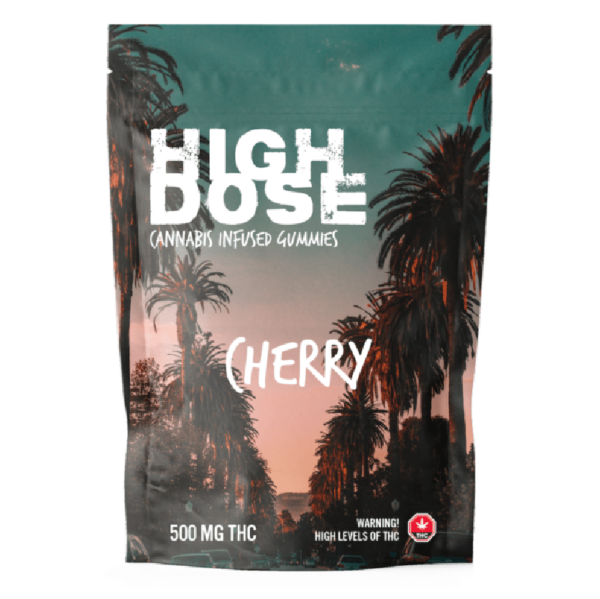 High Dose – cannabis Infused Gummies – Cherry – 500mg/1000mg | CannaBlossom Canada