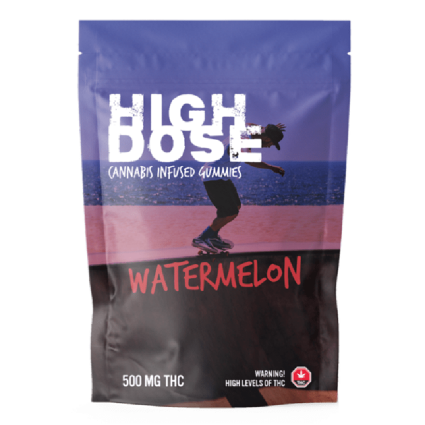 High Dose – cannabis Infused Gummies – Watermelon – 500mg/1000mg | CannaBlossom Canada