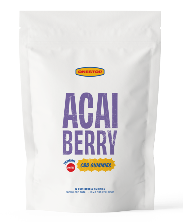 OneStop – Açai Berry CBD Gummies 500mg | CannaBlossom Canada