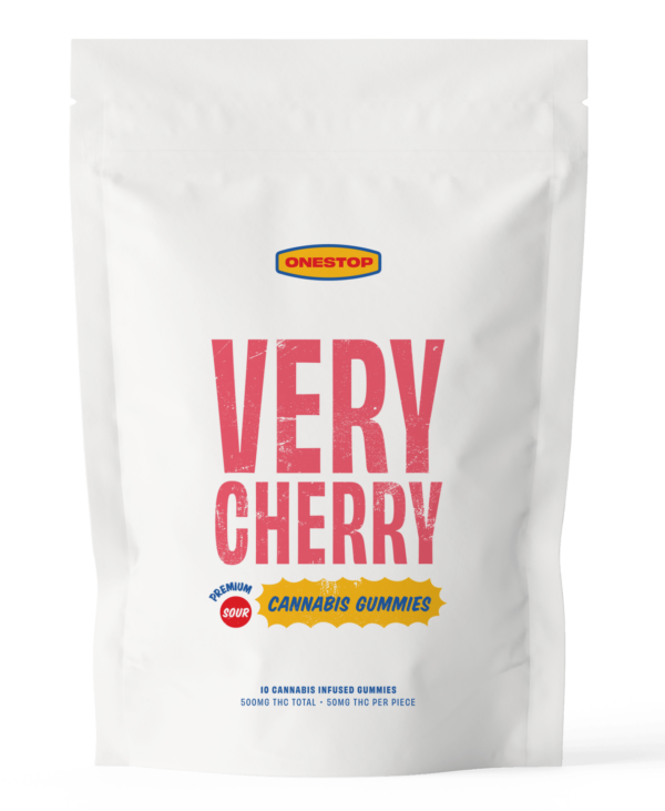 Onestop – Very Cherry THC Gummies 500mg | CannaBlossom Canada