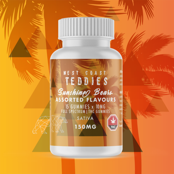 West Coast Teddies – Sunshine Bears – Sativa (150mg) | CannaBlossom Canada