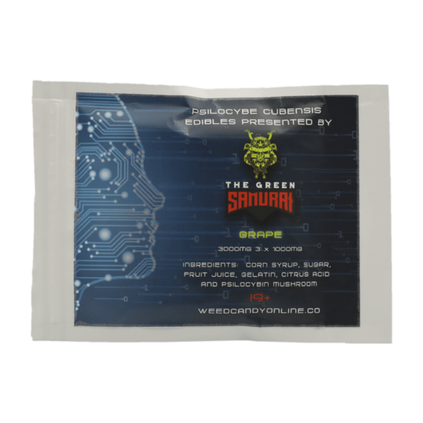 The Green Samurai – Shroom Gummies – Grape – 3g | CannaBlossom Canada