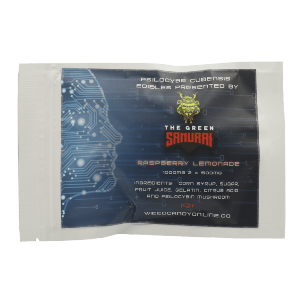 The Green Samurai – Shroom Gummies – Raspberry Lemonade – 1g | CannaBlossom Canada