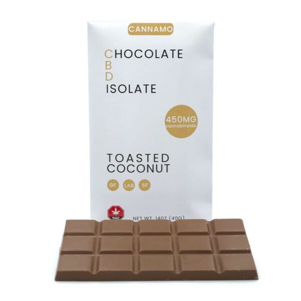 Cannamo – CBD Chocolate Isolate – 450mg – Toasted Coconut | CannaBlossom Canada