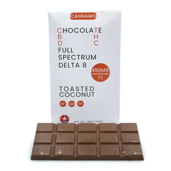 Cannamo – Full Spectrum CBD 1:1 Delta 8 Chocolate – 450mg | CannaBlossom Canada